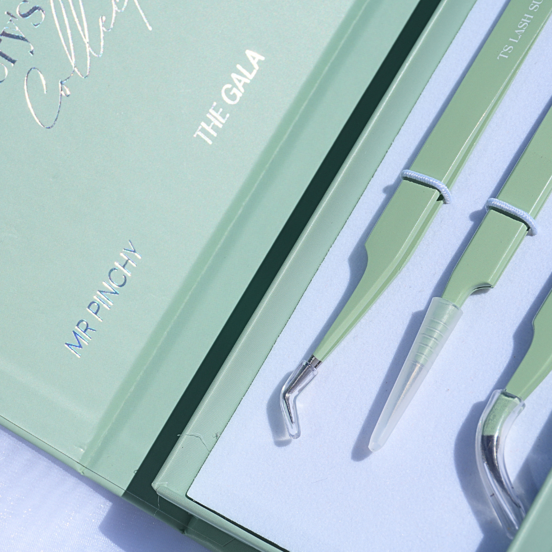 Lash Tweezers, Fans & Mirrors