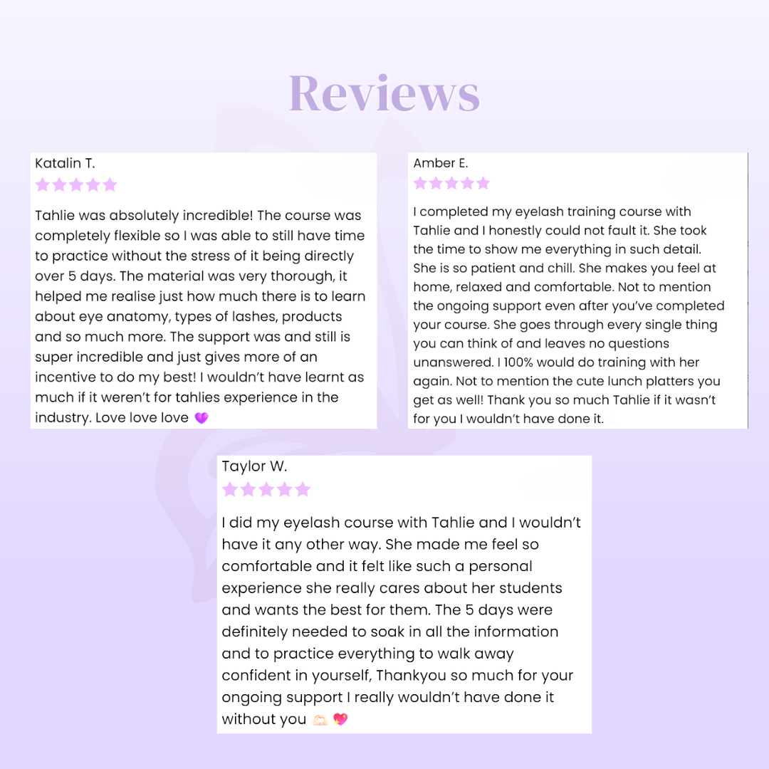 3 Day In-Person Lash Course