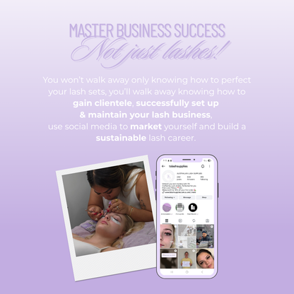 The Lash Artist Intensive - 3 Day Lash Extension Course (Kit Included)